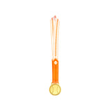 MED27 3'' Gold/Orange&White Baseball Medal