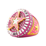 Star26 Gold&Pink Ring