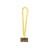 Player Of The Game Stone Chain Gold&Purple