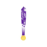 MED27 3'' Gold/Purple&White Basketball Medal