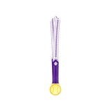 MED27 3'' Gold/Purple&White Baseball Medal