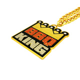 BBQ King Stone Chain Gold&Red