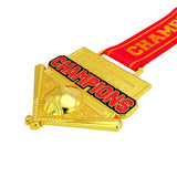 MED26 4'' Baseball Gold&Red Champions Medal