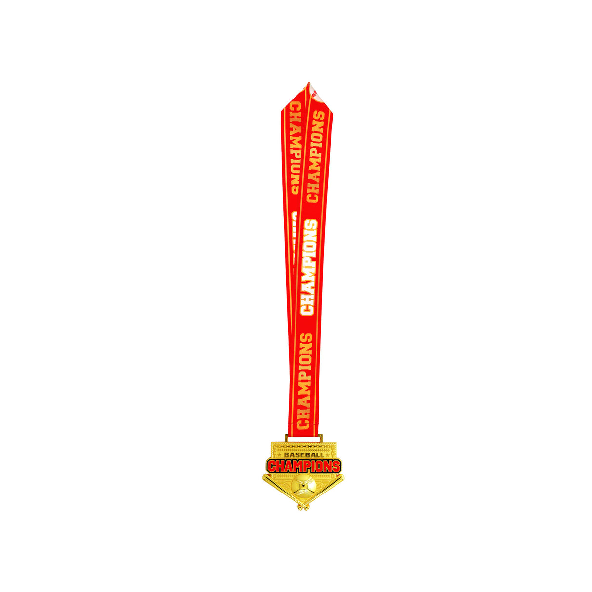 MED26 4'' Baseball Gold&Red Champions Medal