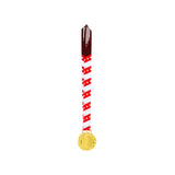 Med26 3.25" Blank Star Medal Gold&Red