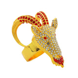 GEN26 Goat Gold/Clear/Red Ring