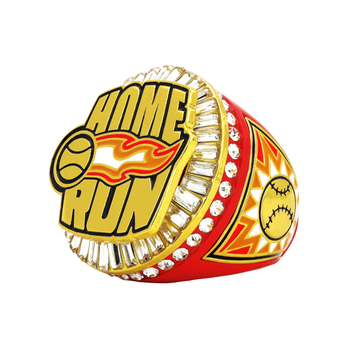 Home Run Red&Gold Ring