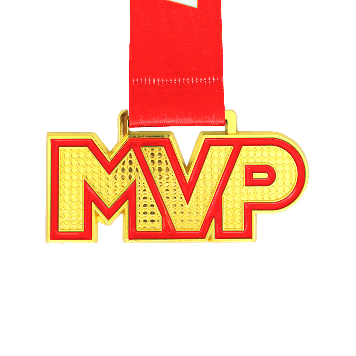 MED25 MVP 4" Medal - Gold/Red