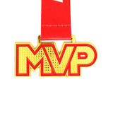 MED25 MVP 4" Medal - Gold/Red