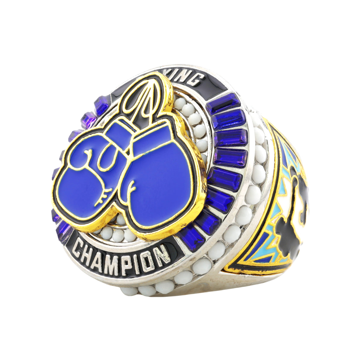Boxing27 Platinum&Blue Champions Ring