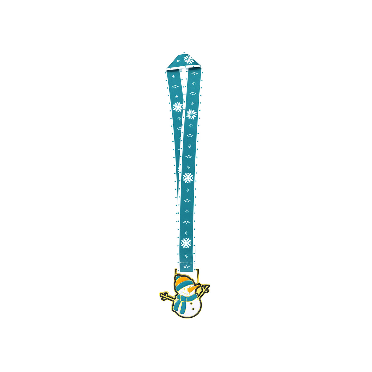 MED26 4" Gold Snowman Medal