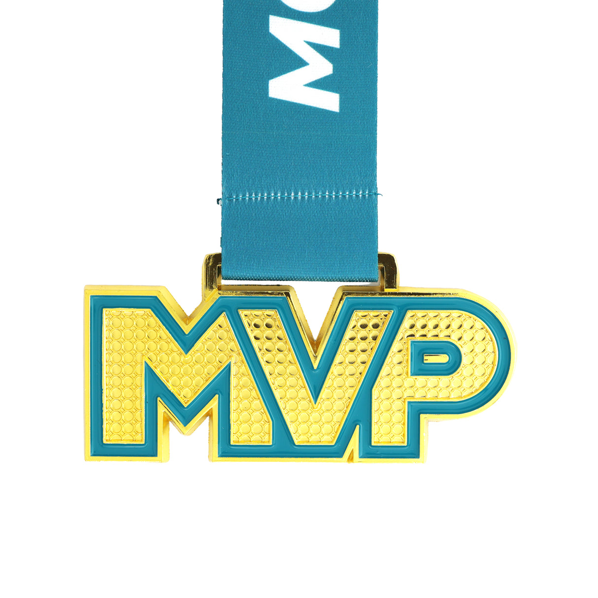 MED25 MVP 4" Medal - Gold&Teal