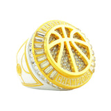 Basketball27B White&Gold Champions Ring