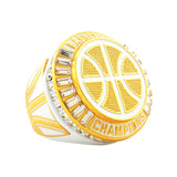 Basketball27A White&Gold Champions Ring