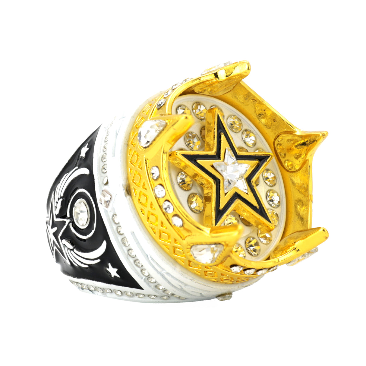 Crown26 White&Gold Ring