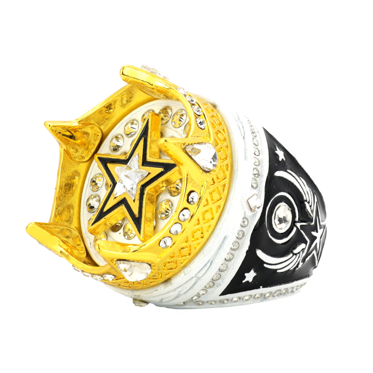 Crown26 White&Gold Ring