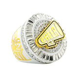 Cheer26 White&Gold All Stones Ring