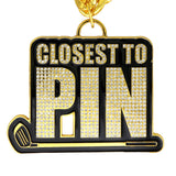 Golf25 Closest To Pin Gold Stone Chain