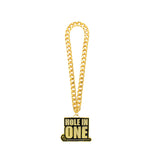 Golf25 Hole In One Gold Stone Chain