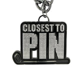 Golf25 Closest To Pin Gunmetal Stone Chain