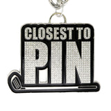 Golf25 Closest To Pin Silver Stone Chain