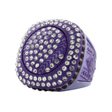 GEN25A Purpleout All Stones 2 Ring
