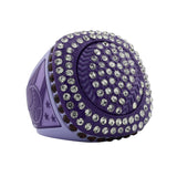 GEN25A Purpleout All Stones 2 Ring