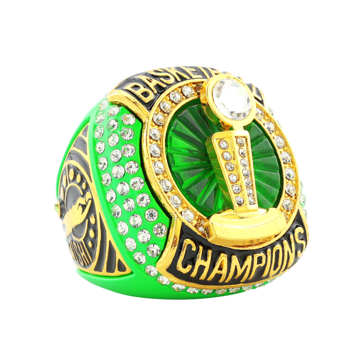 Basketball25 Neon Green Champions Ring