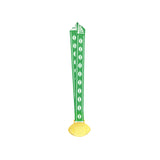 MED27 4'' Gold/Green&White Football Medal