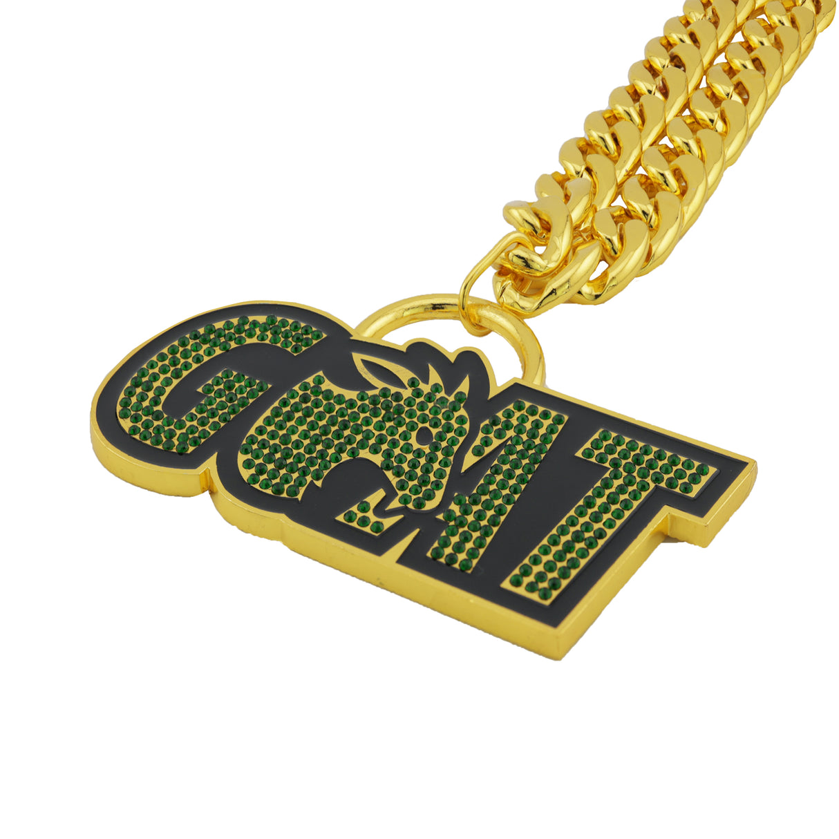 Goat Stone Chain Gold&Green