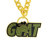 Goat Stone Chain Gold&Green