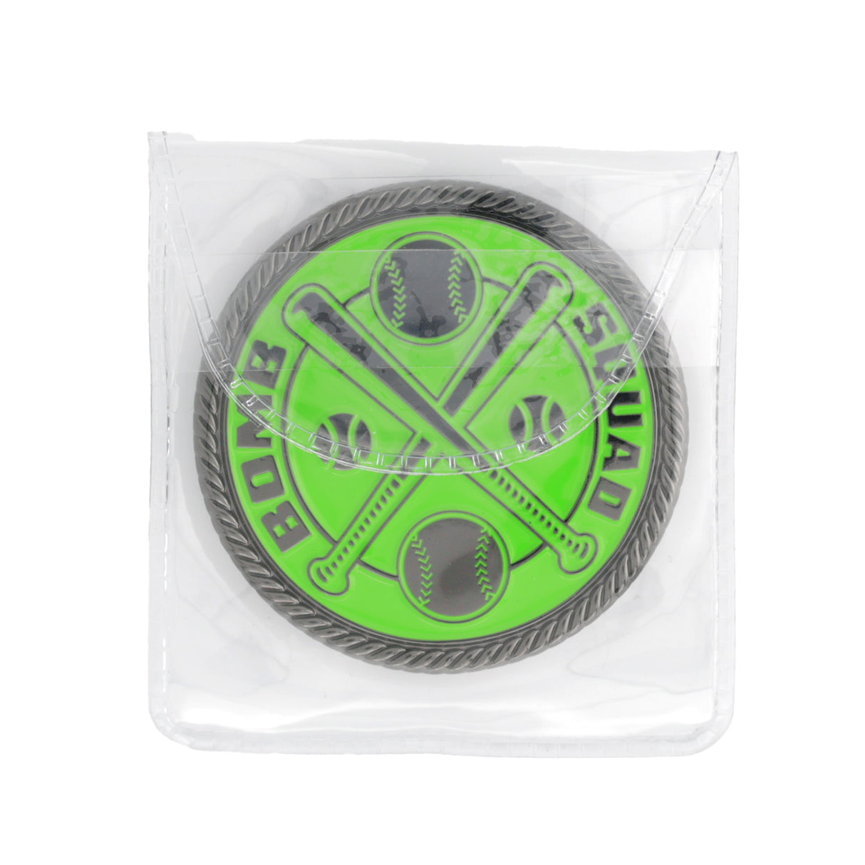 Bomb Squad Green & Black Coin