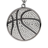 MED2 Basketball Bling Medal Gunmetal