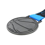 MED27 Basketball Medal - Antique Gunmetal&Green