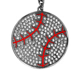 MED2 Ball Bling Medal (Gunmetal/Clear/Red)