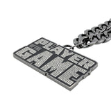 Player Of The Game Stone Chain Gunmetal&Clear
