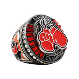 Boxing27 Gunmetal&Red Champions Ring