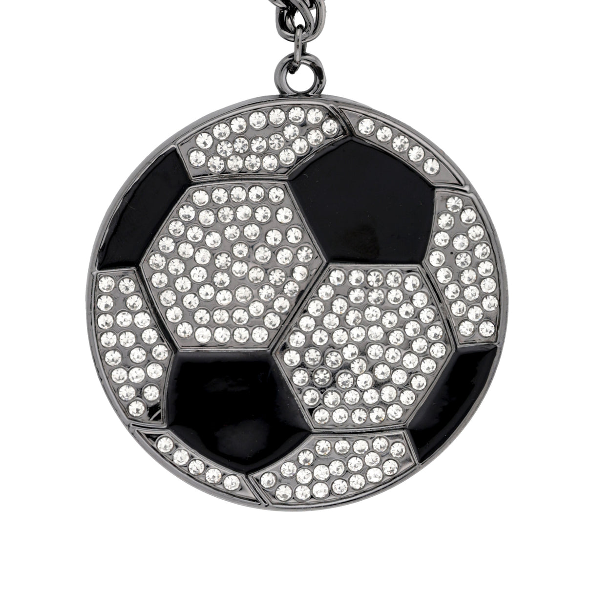 MED2 Soccer Bling Medal Gunmetal