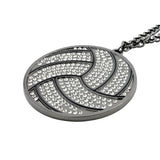 MED2 Volleyball Bling Medal Gunmetal