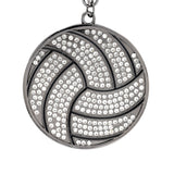 MED2 Volleyball Bling Medal Gunmetal
