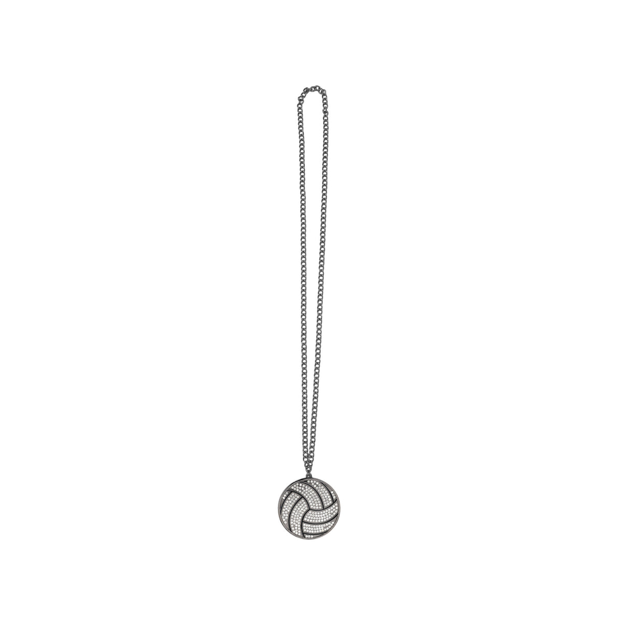 MED2 Volleyball Bling Medal Gunmetal