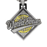 World Series Gunmetal Stone Chain