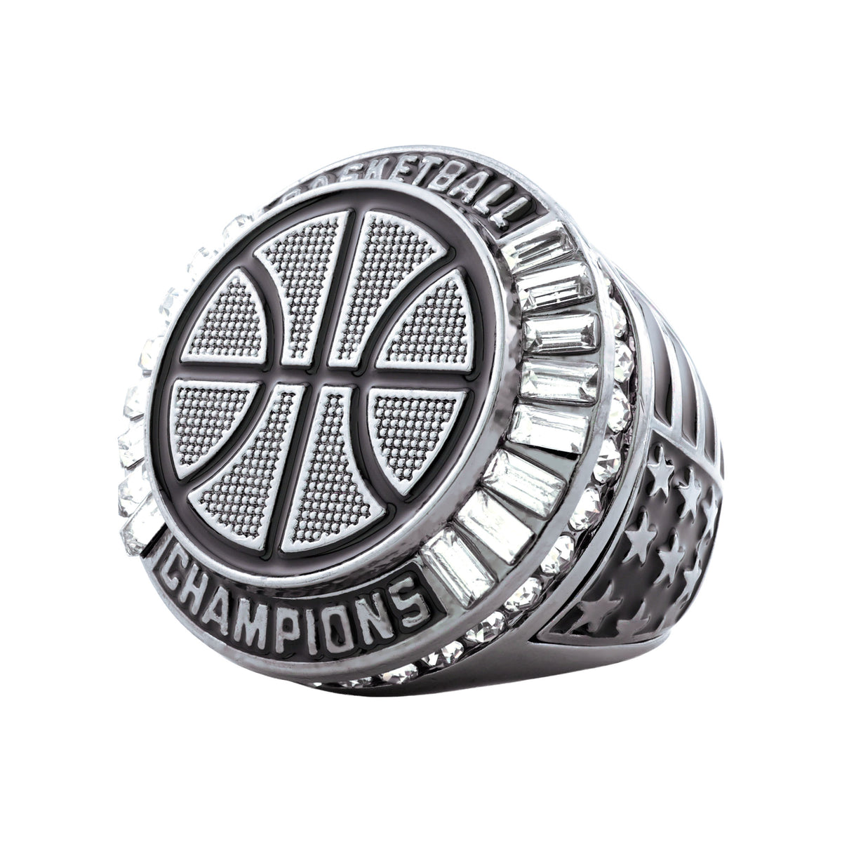 Basketball27A Gunmetal&Black Champions Ring