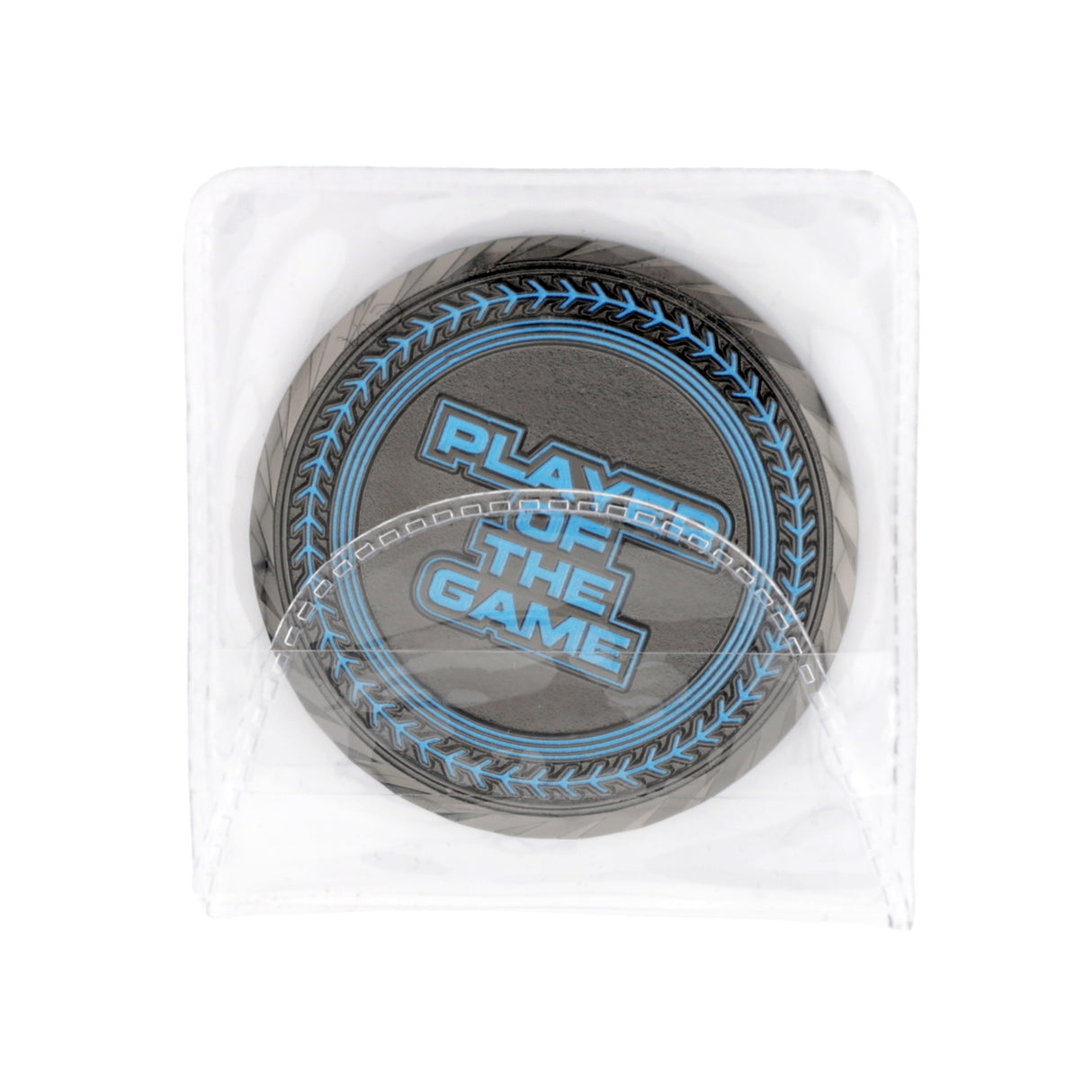GEN2 2" Black&Blue Player Of The Game Coin