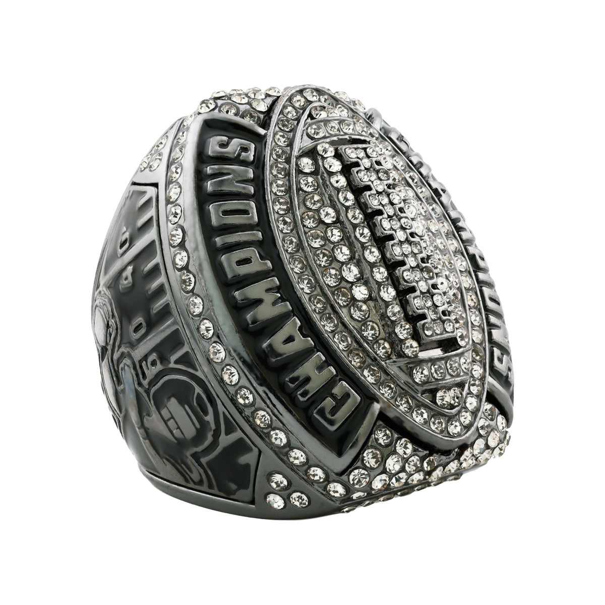Football26A Gunmetal&Black Champions Ring