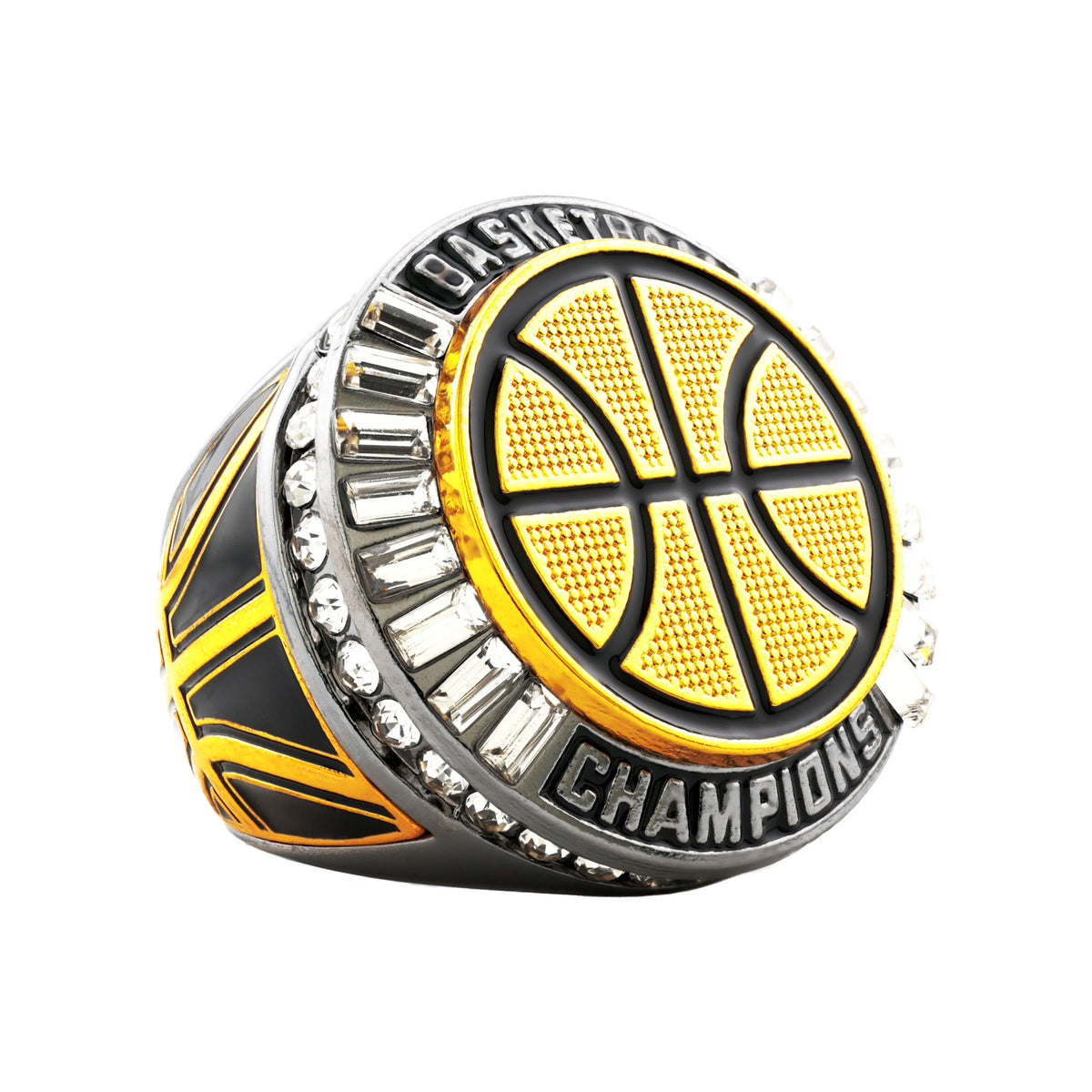 Basketball27A Gunmetal&Gold Champions Ring