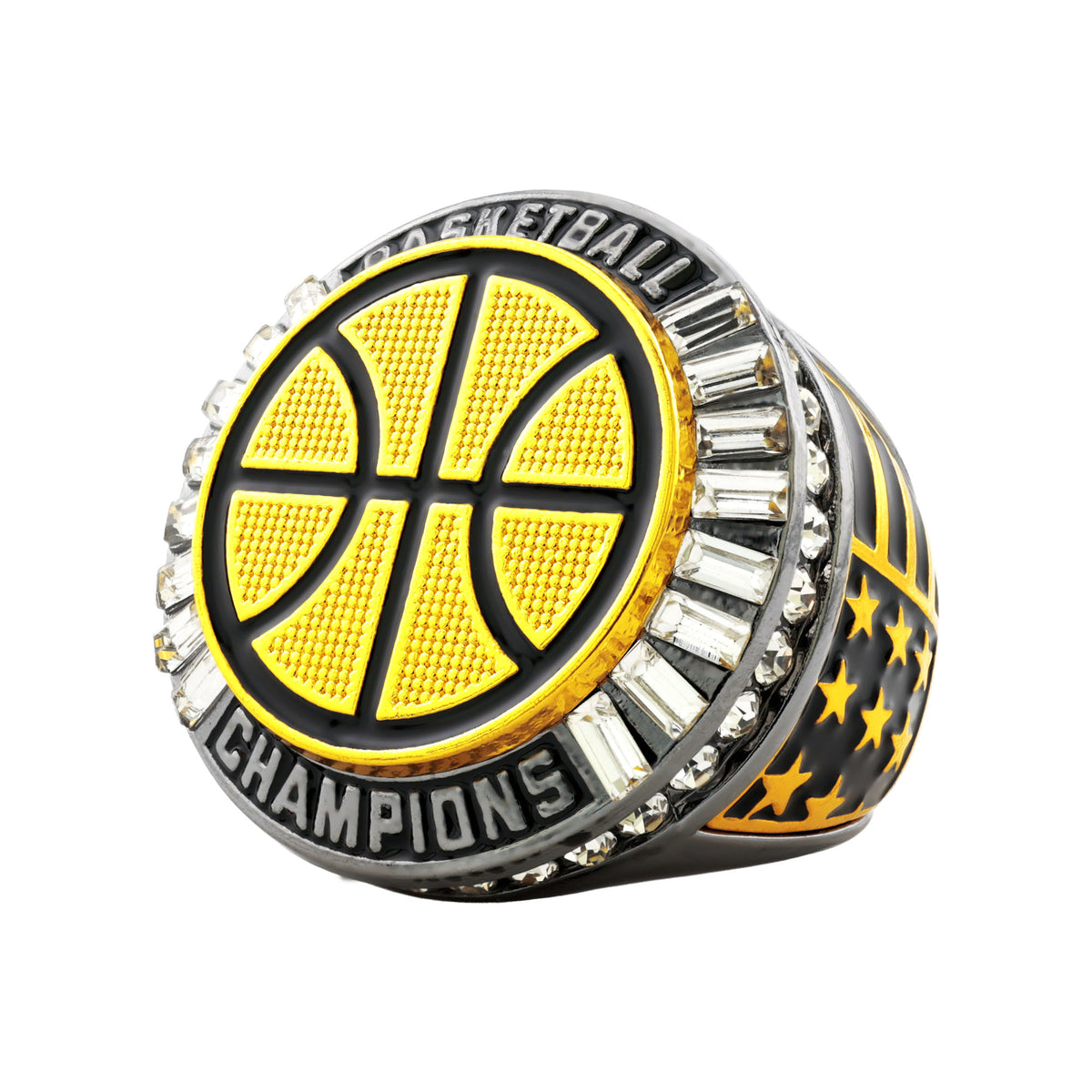 Basketball27A Gunmetal&Gold Champions Ring