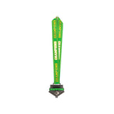 MED26 4'' Baseball Gunmetal&Green Champions Medal