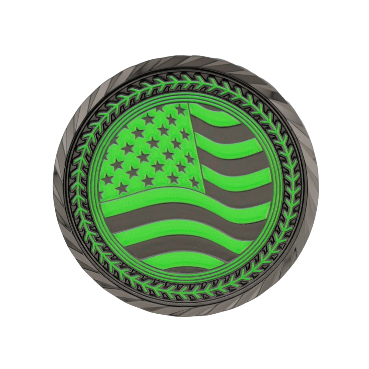 GEN2 2" Black&Green Player Of The Game Coin