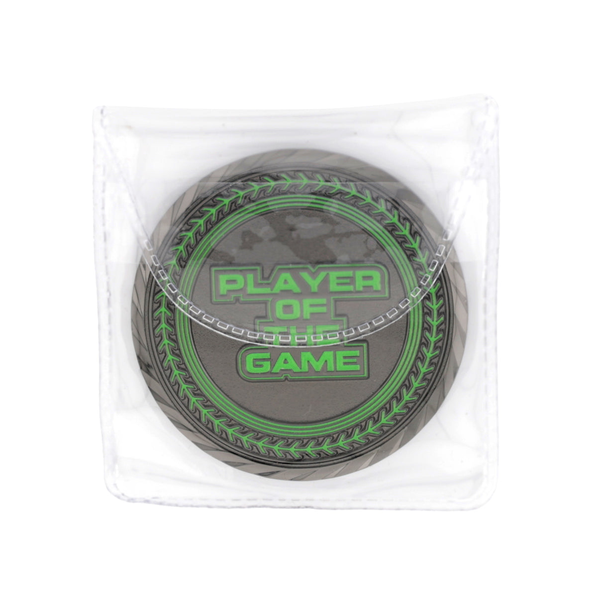 GEN2 2" Black&Green Player Of The Game Coin